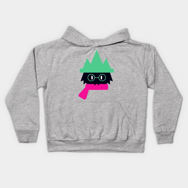 Deltarune Ralsei flat design Kids Hoodie by Herman12354